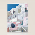 greece houses santorini Stationery Card Gallery Image 2