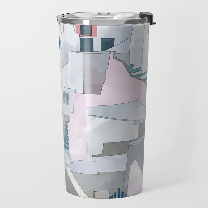 greece houses santorini Travel Mug Gallery Image 2
