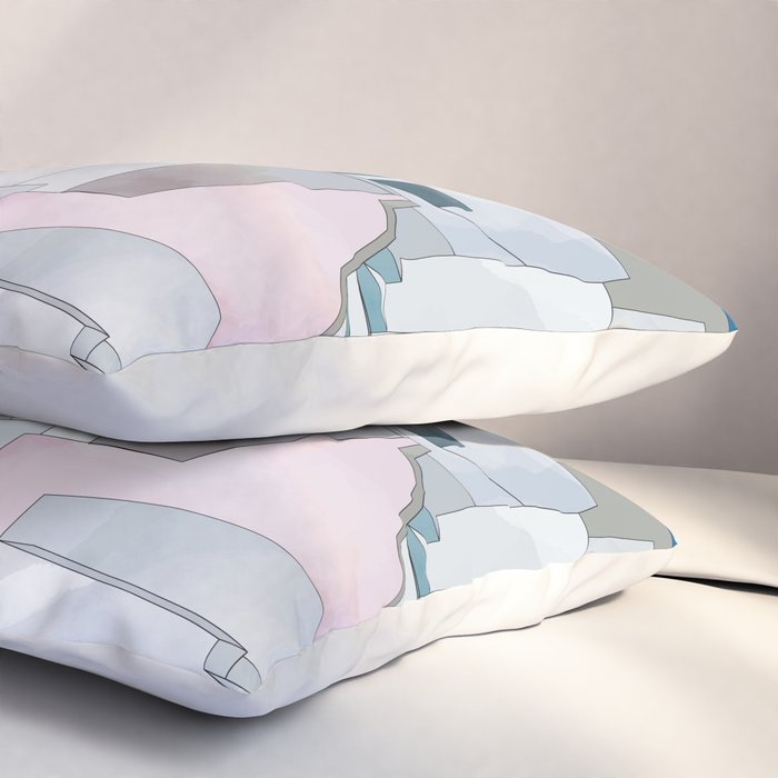 greece houses santorini Pillow Sham Gallery Image 3