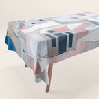 greece houses santorini Tablecloth Gallery Image 1