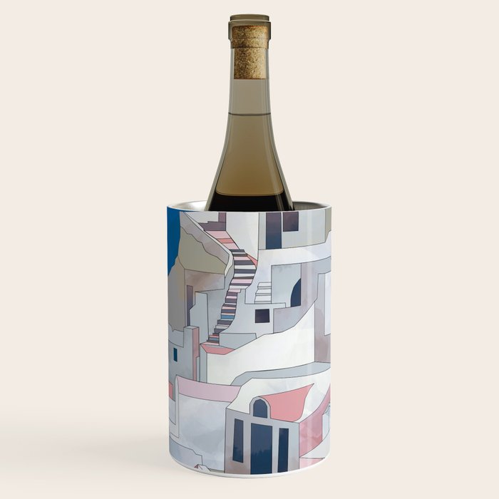 greece houses santorini Wine Chiller Gallery Image 2