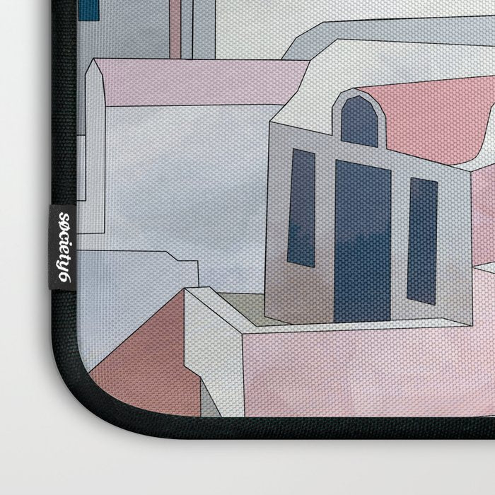 greece houses santorini Laptop Sleeve Gallery Image 3