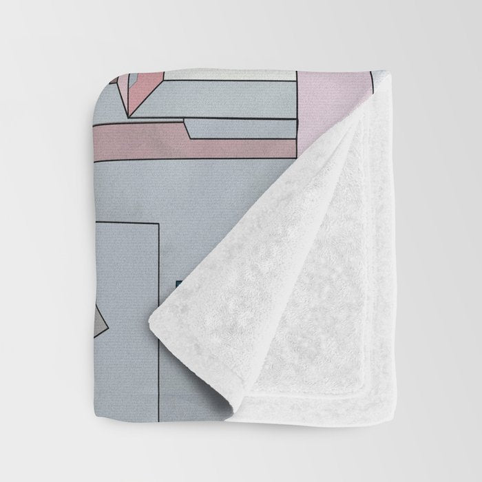 greece houses santorini Throw Blanket Gallery Image 3