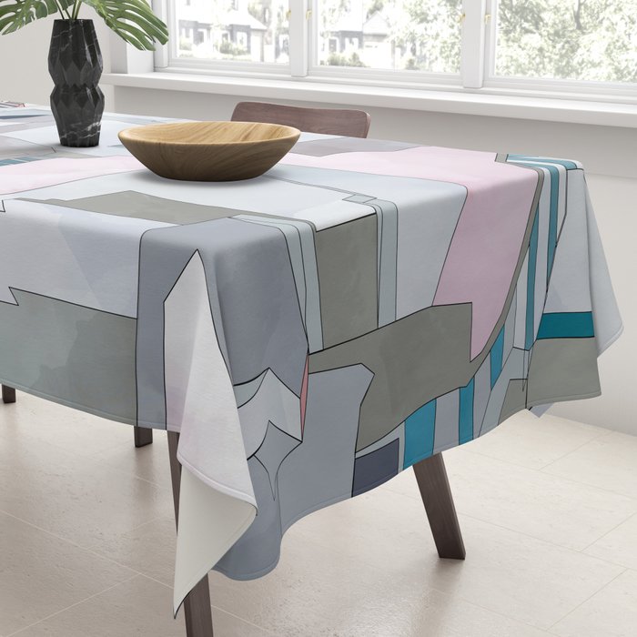 greece houses santorini Tablecloth Gallery Image 3