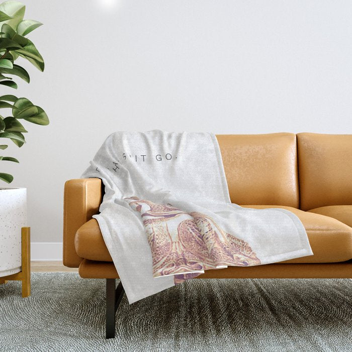 Let That Shit Go Throw Blanket Gallery Image 1