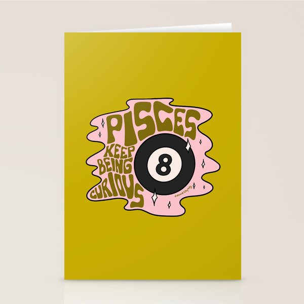 Pisces Magic 8 Ball Stationery Card Gallery Image 2