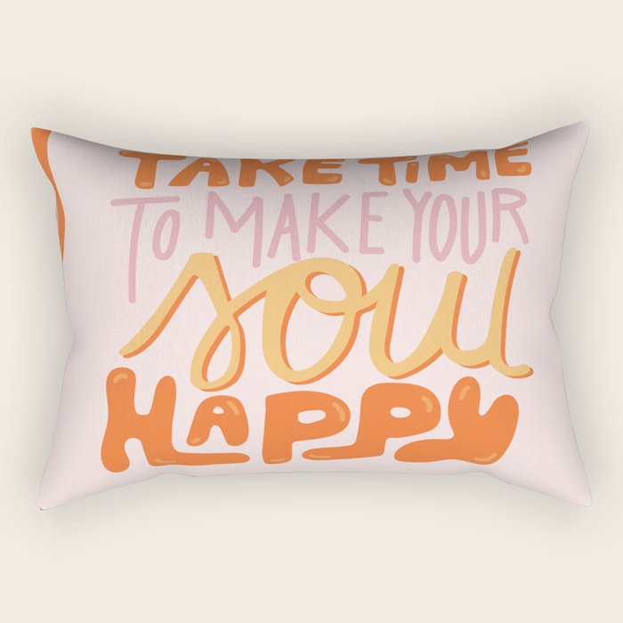 Happy Soul Rectangular Pillow Gallery Image 1