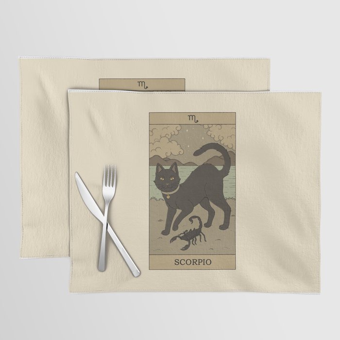 Scorpio Cat Placemat Gallery Image 1
