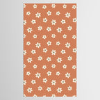 Fall Daisies Terracotta Tablecloth Gallery Image 2