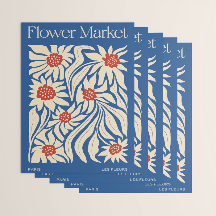 Paris: Flower Market Summer Color Series 01 Wrapping Paper Gallery Image 3