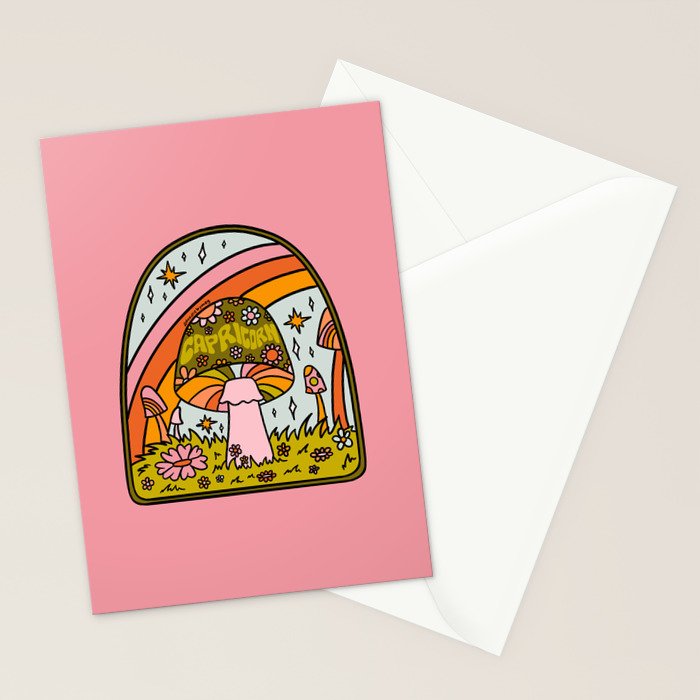 Capricorn Mushroom Stationery Card Gallery Image 2