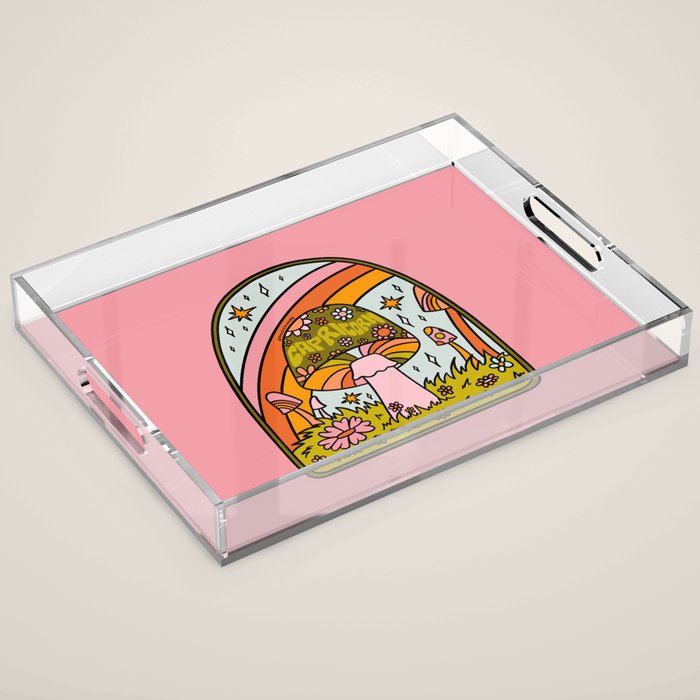 Capricorn Mushroom Acrylic Tray Gallery Image 1