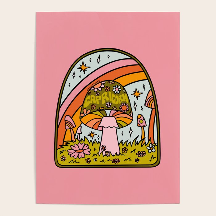 Capricorn Mushroom Poster Gallery Image 1