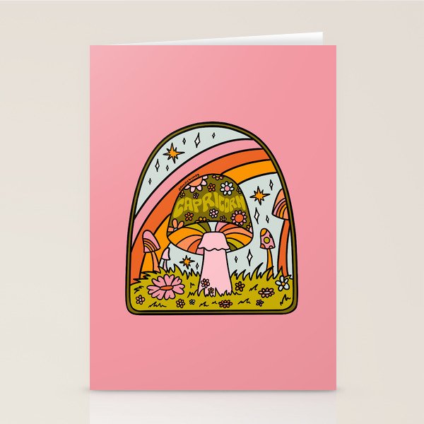 Capricorn Mushroom Stationery Card Gallery Image 2