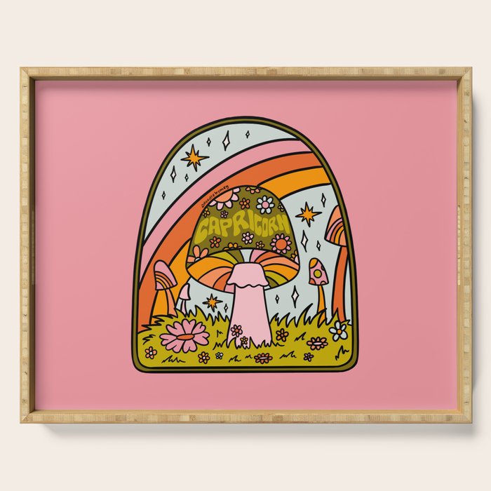 Capricorn Mushroom Serving Tray Gallery Image 1
