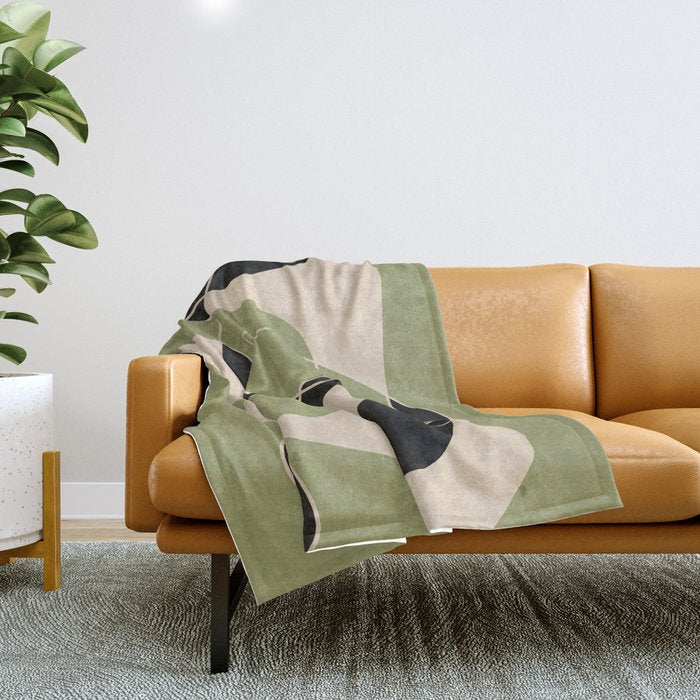 Modern Abstract Minimal Art 20 Throw Blanket Gallery Image 1