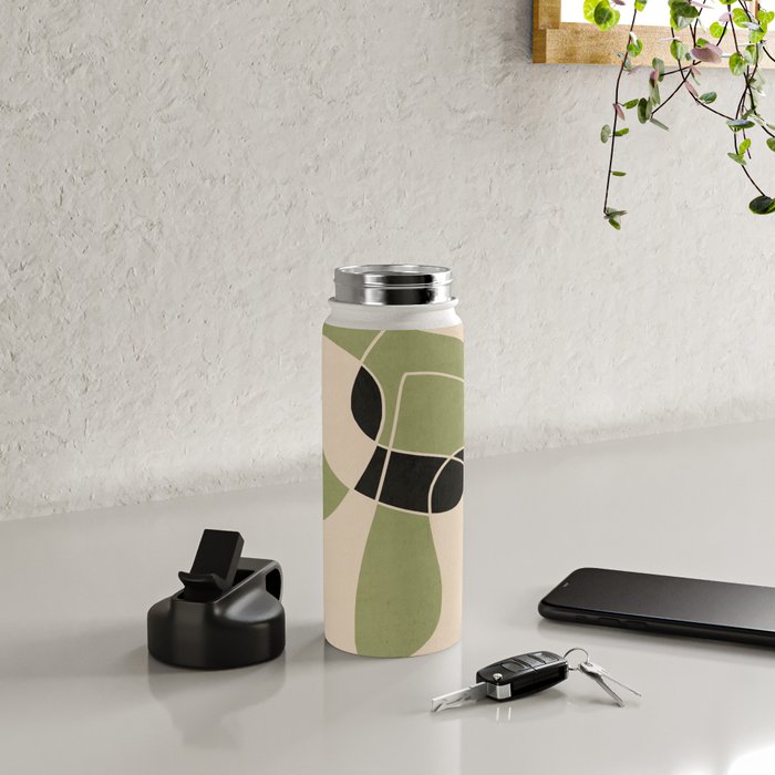 Modern Abstract Minimal Art 20 Water Bottle Gallery Image 4