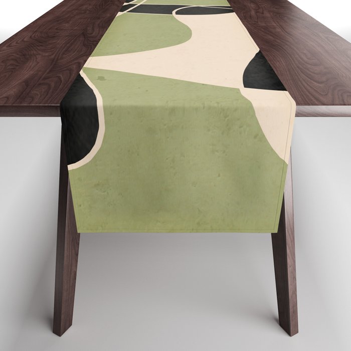Modern Abstract Minimal Art 20 Table Runner Gallery Image 1