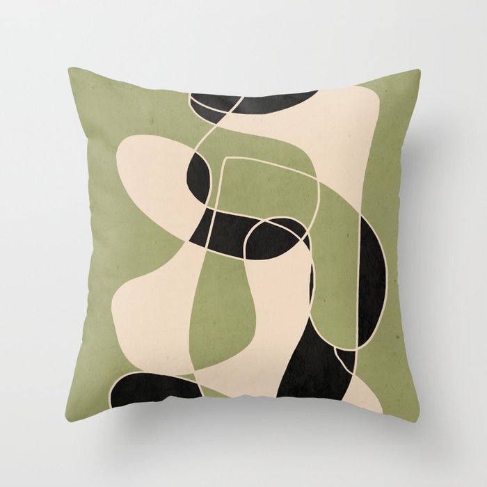 Modern Abstract Minimal Art 20 Throw Pillow Gallery Image 6