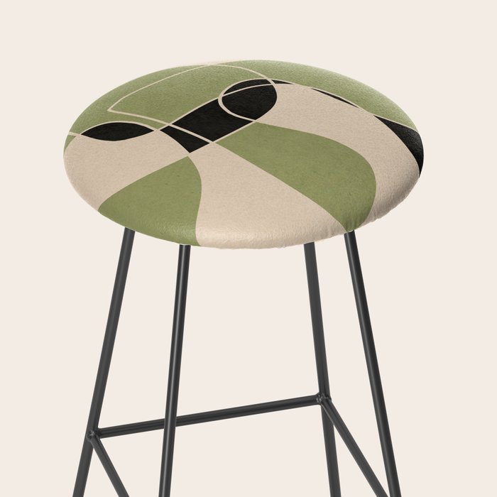 Modern Abstract Minimal Art 20 Stool Gallery Image 2
