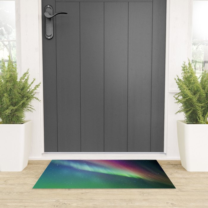 Aurora Borealis Northern Lights 01 Welcome Mat Gallery Image 3