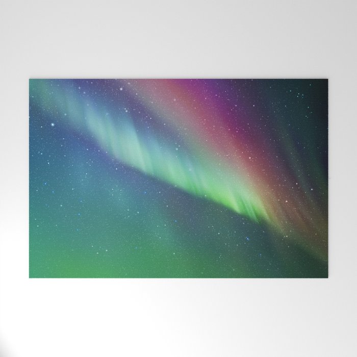 Aurora Borealis Northern Lights 01 Welcome Mat Gallery Image 1