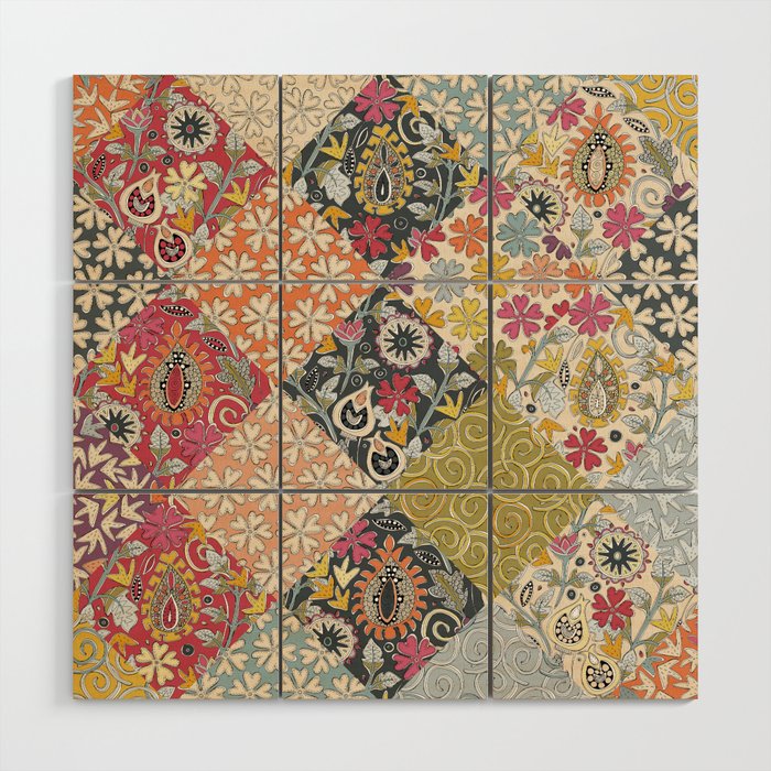 KONFER PATCHWORK Wood Wall Art Gallery Image 1