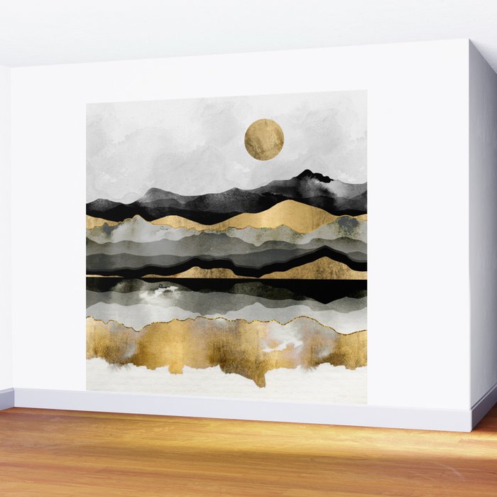 Golden Spring Moon Wall Mural Gallery Image 2