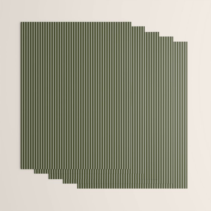 Lines #6 (Olive Green) Wrapping Paper Gallery Image 3