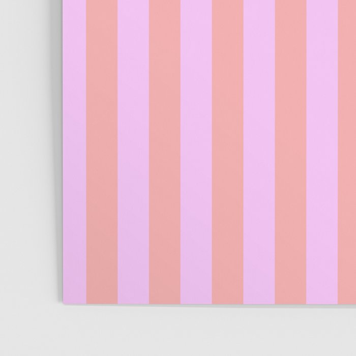 Sand Pink and Clematis Pink Summer Gazebo Stripes Poster Gallery Image 3