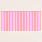 Sand Pink and Clematis Pink Summer Gazebo Stripes Desk Mat Gallery Image 3
