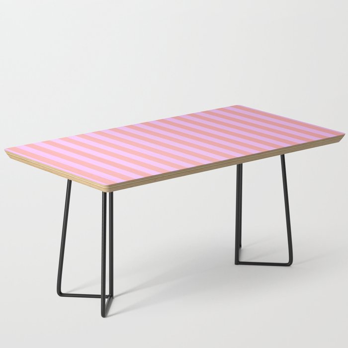 Sand Pink and Clematis Pink Summer Gazebo Stripes Coffee Table Gallery Image 1