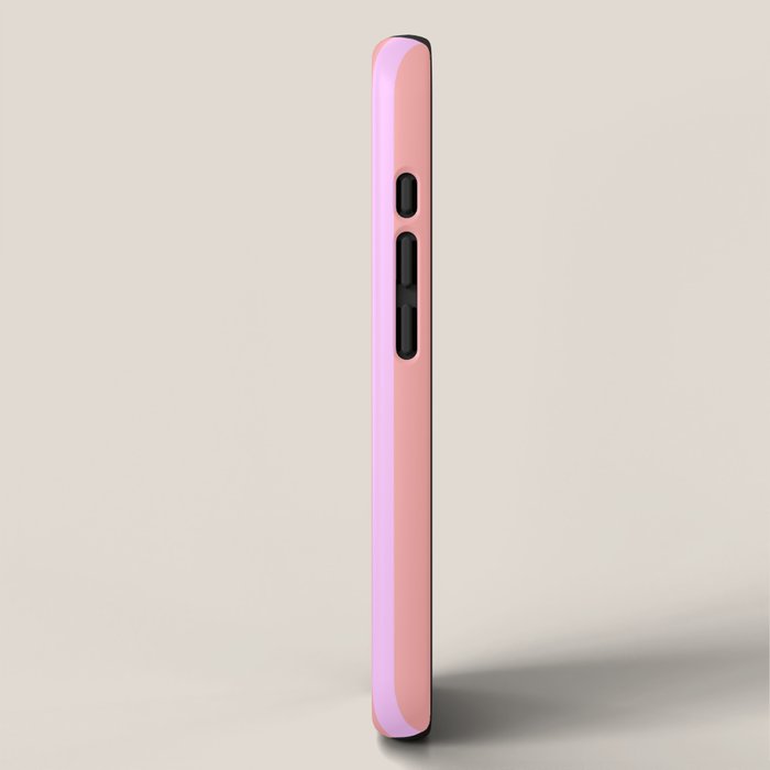 Sand Pink and Clematis Pink Summer Gazebo Stripes iPhone Case Gallery Image 2