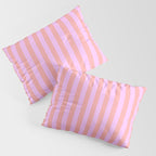 Sand Pink and Clematis Pink Summer Gazebo Stripes Pillow Sham Gallery Image 3