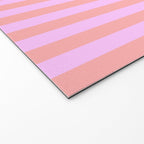 Sand Pink and Clematis Pink Summer Gazebo Stripes Welcome Mat Gallery Image 2