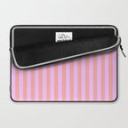 Sand Pink and Clematis Pink Summer Gazebo Stripes Laptop Sleeve Gallery Image 2