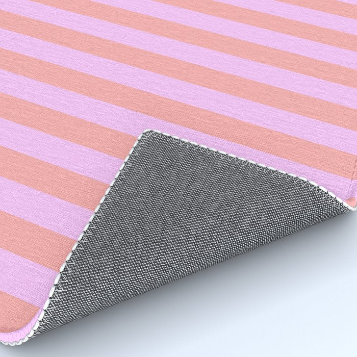 Sand Pink and Clematis Pink Summer Gazebo Stripes Rug Gallery Image 4