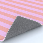 Sand Pink and Clematis Pink Summer Gazebo Stripes Rug Gallery Image 4