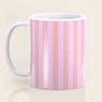 Sand Pink and Clematis Pink Summer Gazebo Stripes Coffee Mug Gallery Image 3