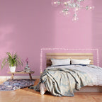 Sand Pink and Clematis Pink Summer Gazebo Stripes Wallpaper Gallery Image 3