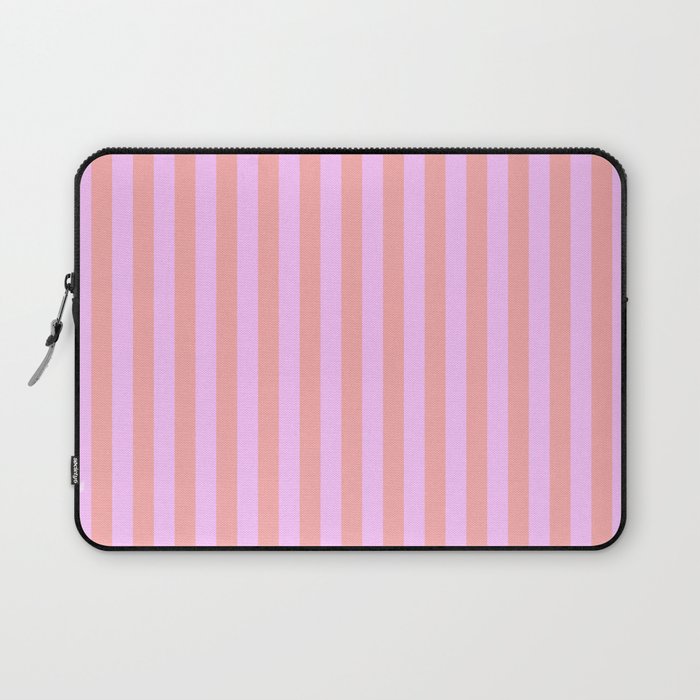 Sand Pink and Clematis Pink Summer Gazebo Stripes Laptop Sleeve Gallery Image 1