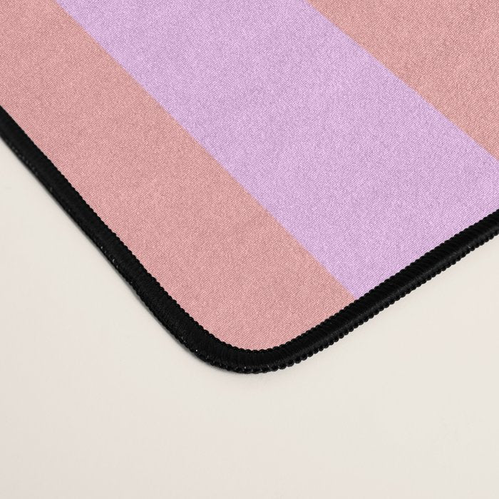 Sand Pink and Clematis Pink Summer Gazebo Stripes Desk Mat Gallery Image 4