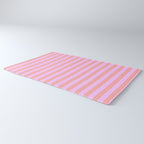 Sand Pink and Clematis Pink Summer Gazebo Stripes Rug Gallery Image 3