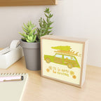 Surfy Christmas Wagon reto surf art by surfy birdy  Mini Art Print Gallery Image 2
