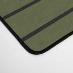 Minimal Line Curvature XVIII Dark Green Mid Century Modern Arch Abstract Desk Mat Gallery Image 4