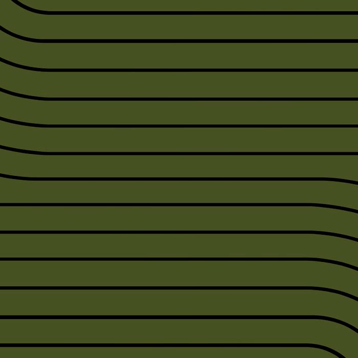 Minimal Line Curvature XVIII Dark Green Mid Century Modern Arch Abstract Coffee Mug Gallery Image 2