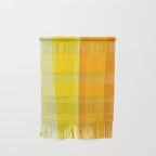 Ombre Yellow Organic Stripes Wall Hanging Gallery Image 1