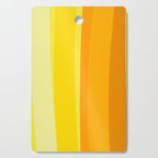 Ombre Yellow Organic Stripes Cutting Board Gallery Image 1