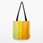 Ombre Yellow Organic Stripes Tote Bag Gallery Image 2