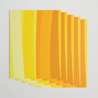 Ombre Yellow Organic Stripes Wrapping Paper Gallery Image 3